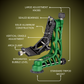 GKJG Katana Pro Telephoto Lens Gimbal Head Green Kevin Dooley Safari Edition