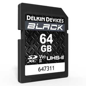 Delkin Devices 64GB BLACK UHS-II SDXC Memory Card
