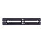 Underneath shown with 2 recessed channels for mounting screws.